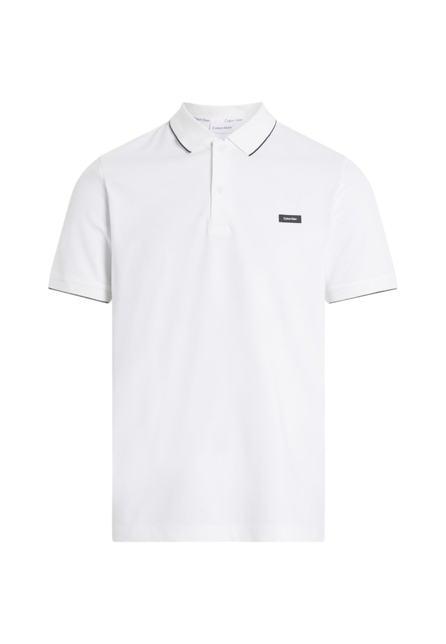 Polo Manica Corta Uomo Calvin klein  Stretch Pique Tippin