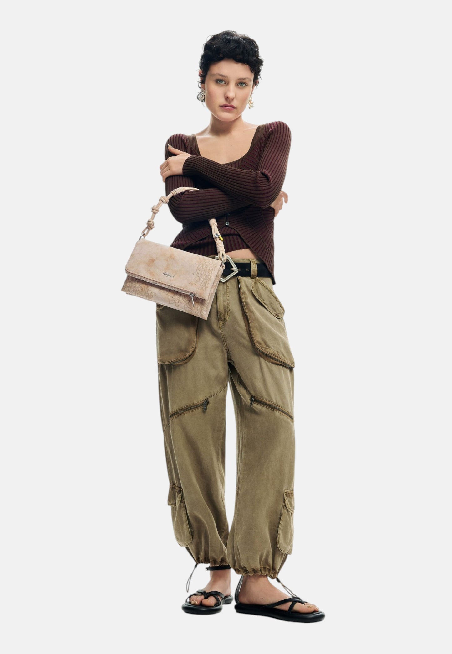 Borsa A Spalla Donna Desigual  Bag Sierra Sand Murano 26SAXPB9