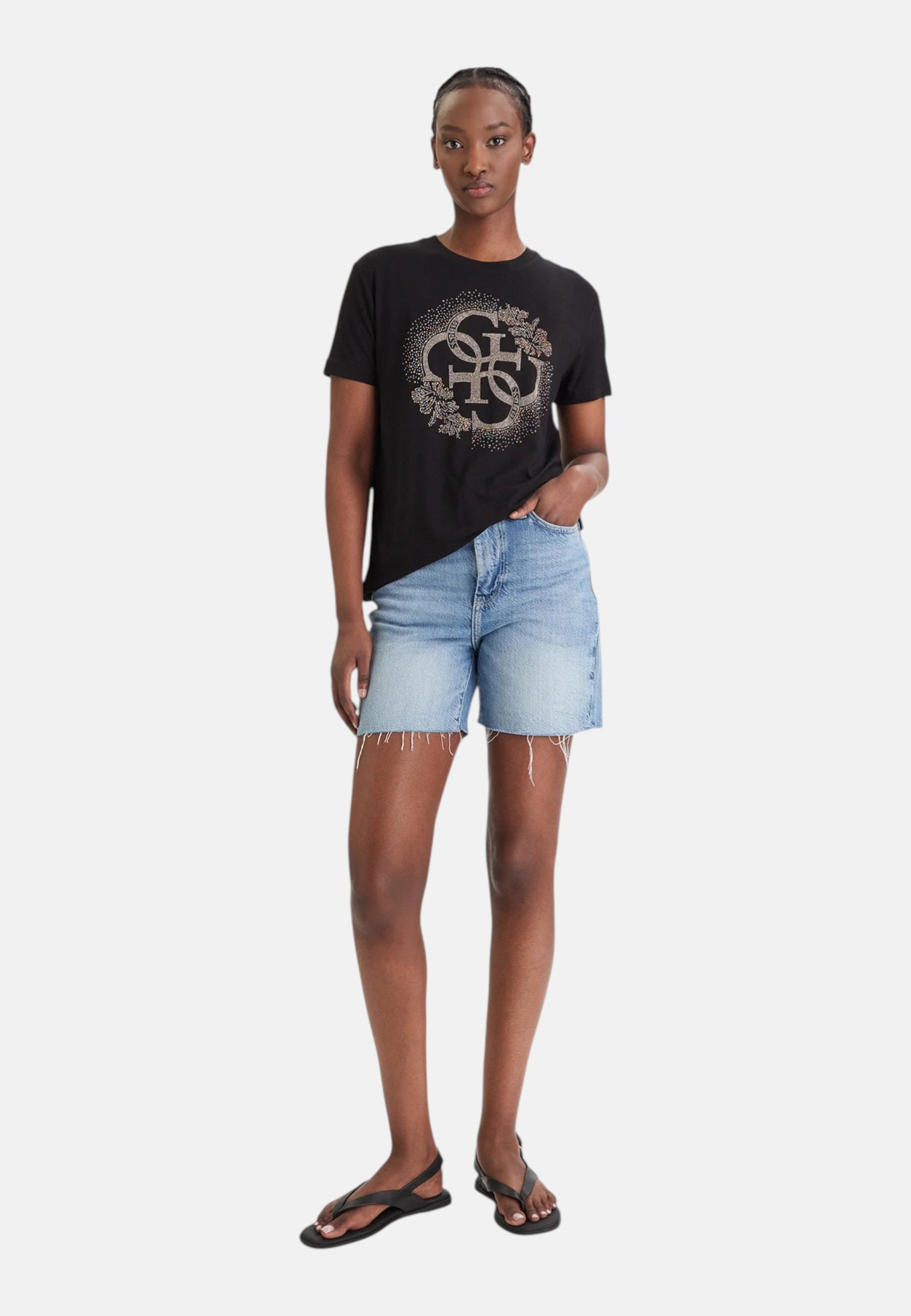 T-Shirt Manica Corta Donna Guess  Corinne E6GI01K68D2