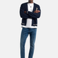 Jeans Skinny Fit Uomo Gas Stone Medium Blue + 3D Wiskers Sax Zip Plus 351598030291
