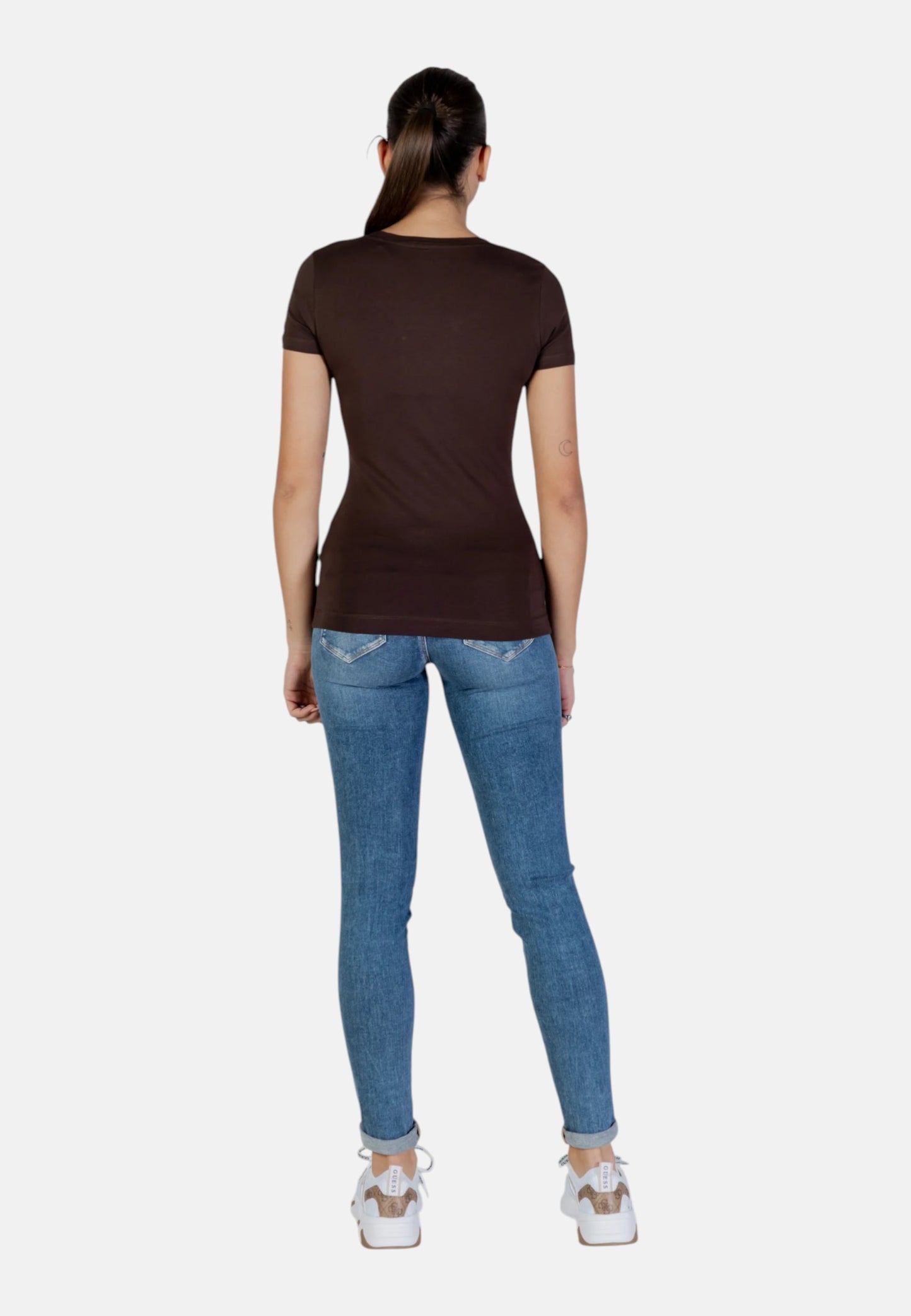 T-Shirt Manica Corta Donna Guess  Leo Triangle W6RI32J1314