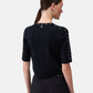 Top  Donna Liu Jo In Maglia Con Borchie Eco Line WA6092MS55N