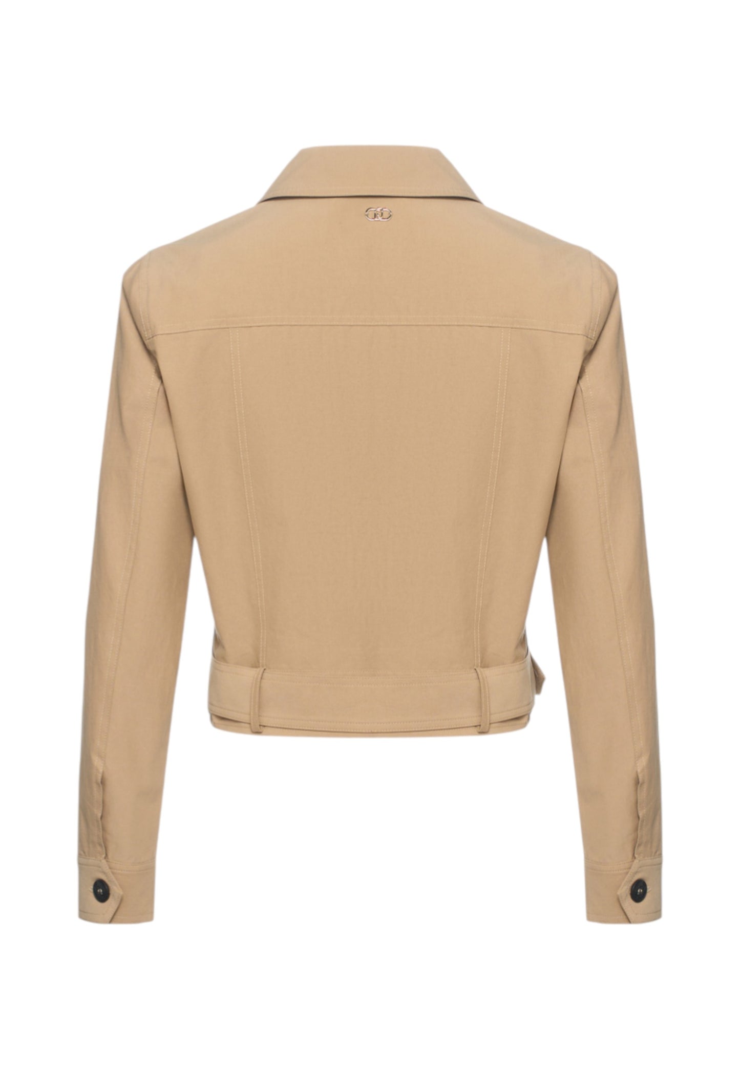 Giacca Leggera Donna Liu Jo Safari Cropped Con Cintura  WA6388T398A