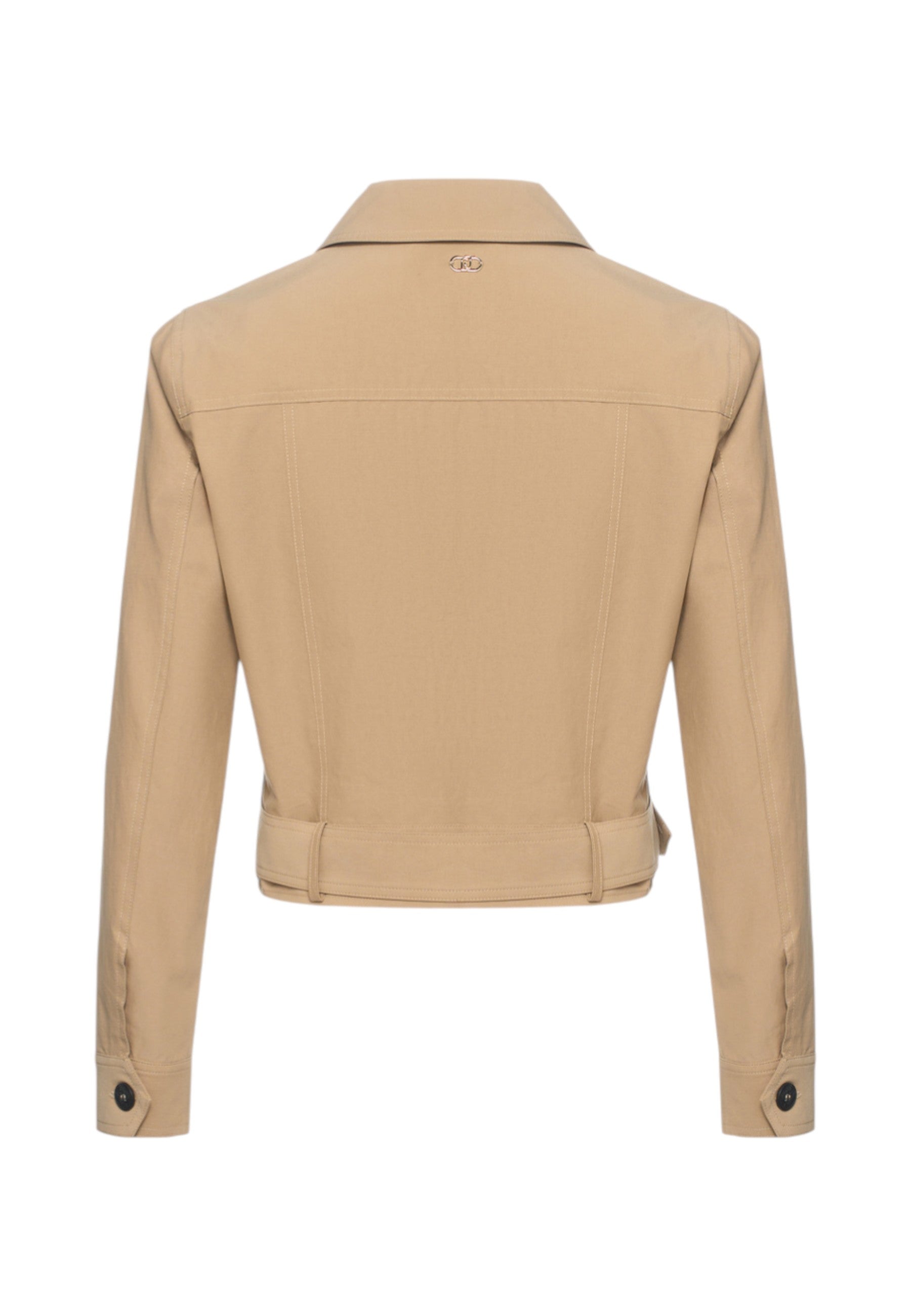 Giacca Leggera Donna Liu Jo Safari Cropped Con Cintura  WA6388T398A