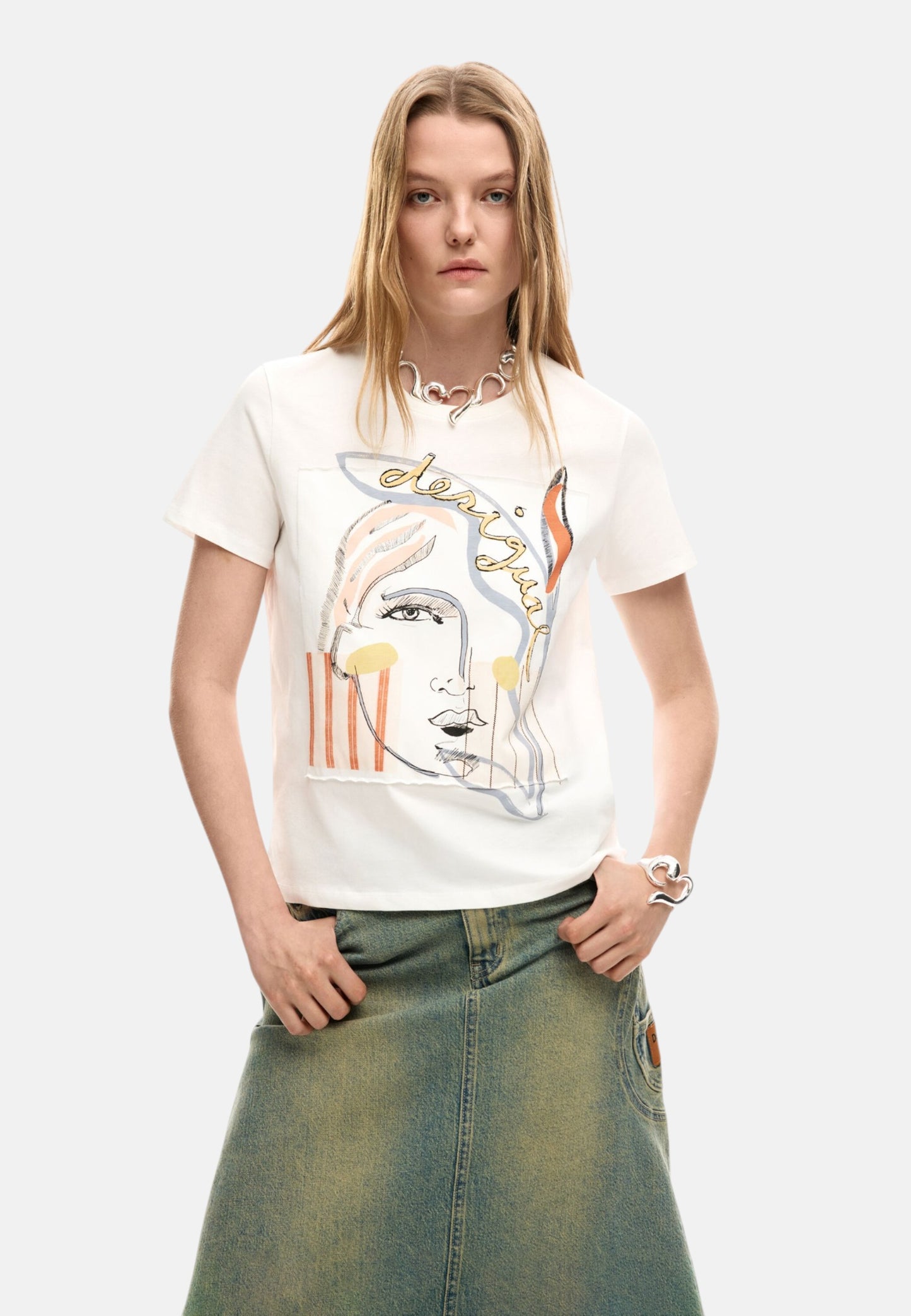 T-Shirt Manica Corta Donna Desigual  Vilma 26SWTK51
