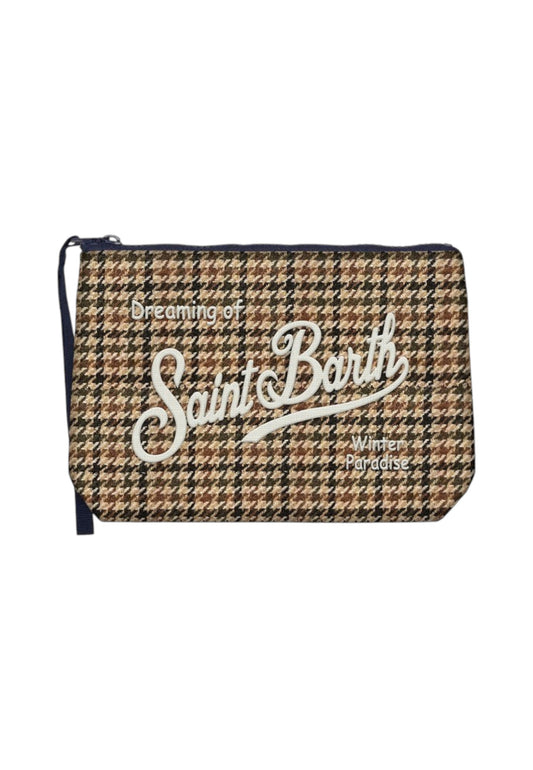 Pochette  Unisex Mc2 Saint Barth Pied De Poule Soft Embroidery Aline Wool ALI0022