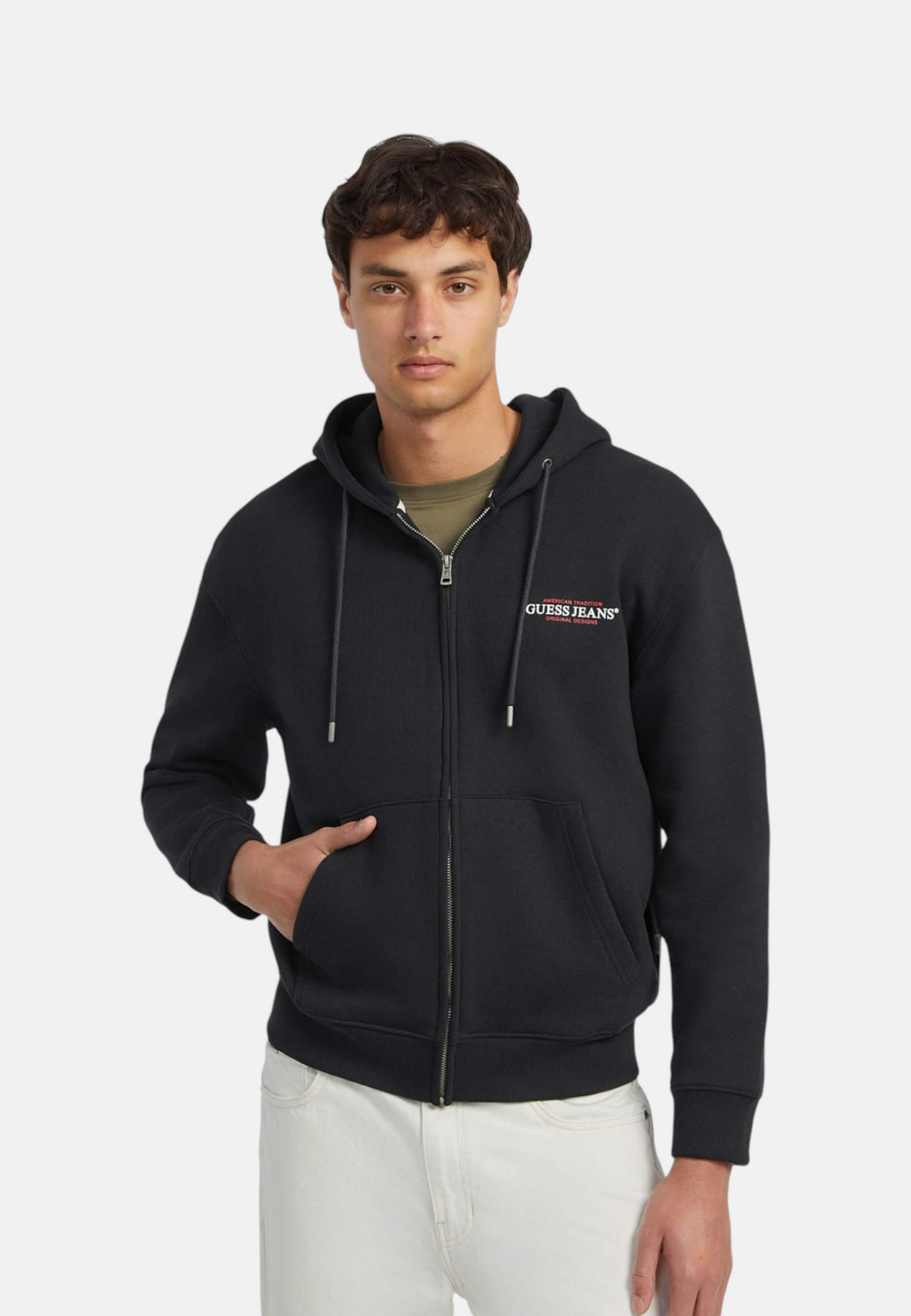 Felpa Con Zip Uomo Guess Vestibilit� regular Gj M6RQ38KCPR1