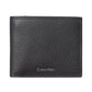 Portafoglio Con Portamonete Uomo Calvin klein Pelle Martellata, Portamonete Con Bottone, Scomparti Porta Carte, Scomparto Banconote, Logo Calvin Klein Foil LV04D1138G