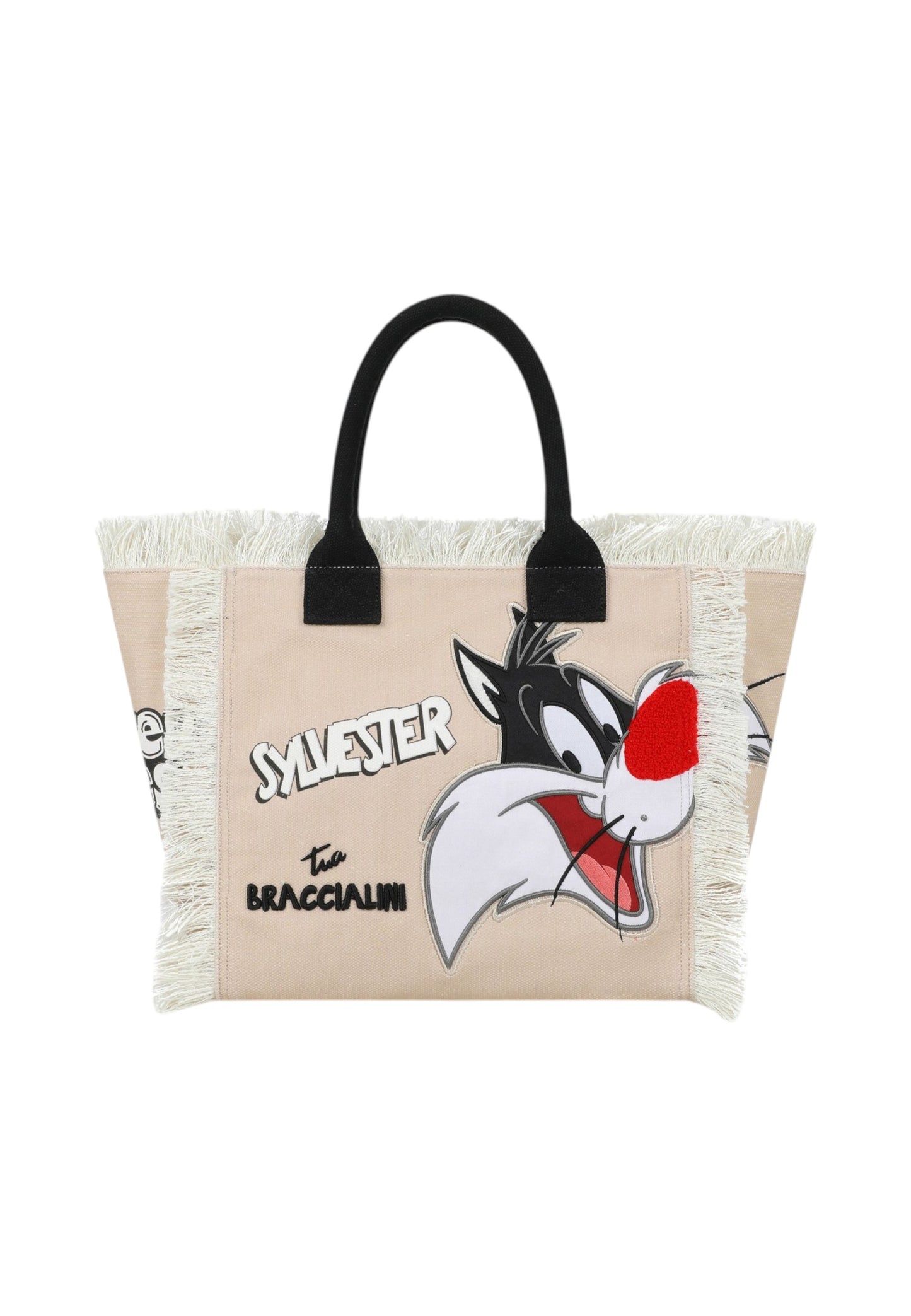 Borsa A Mano Donna Braccialini Summer In Tessuto Canvas Stampa Silvestro Summer Special Lt LT274TC