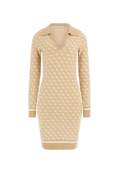 Vestito Midi Donna Guess In Maglia Aubrey 4G W5BK25Z3JD2