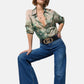 Jeans Wide Leg Donna Liu Jo Bottom Up A Vita Alta Parfait Flare UF6069DS004