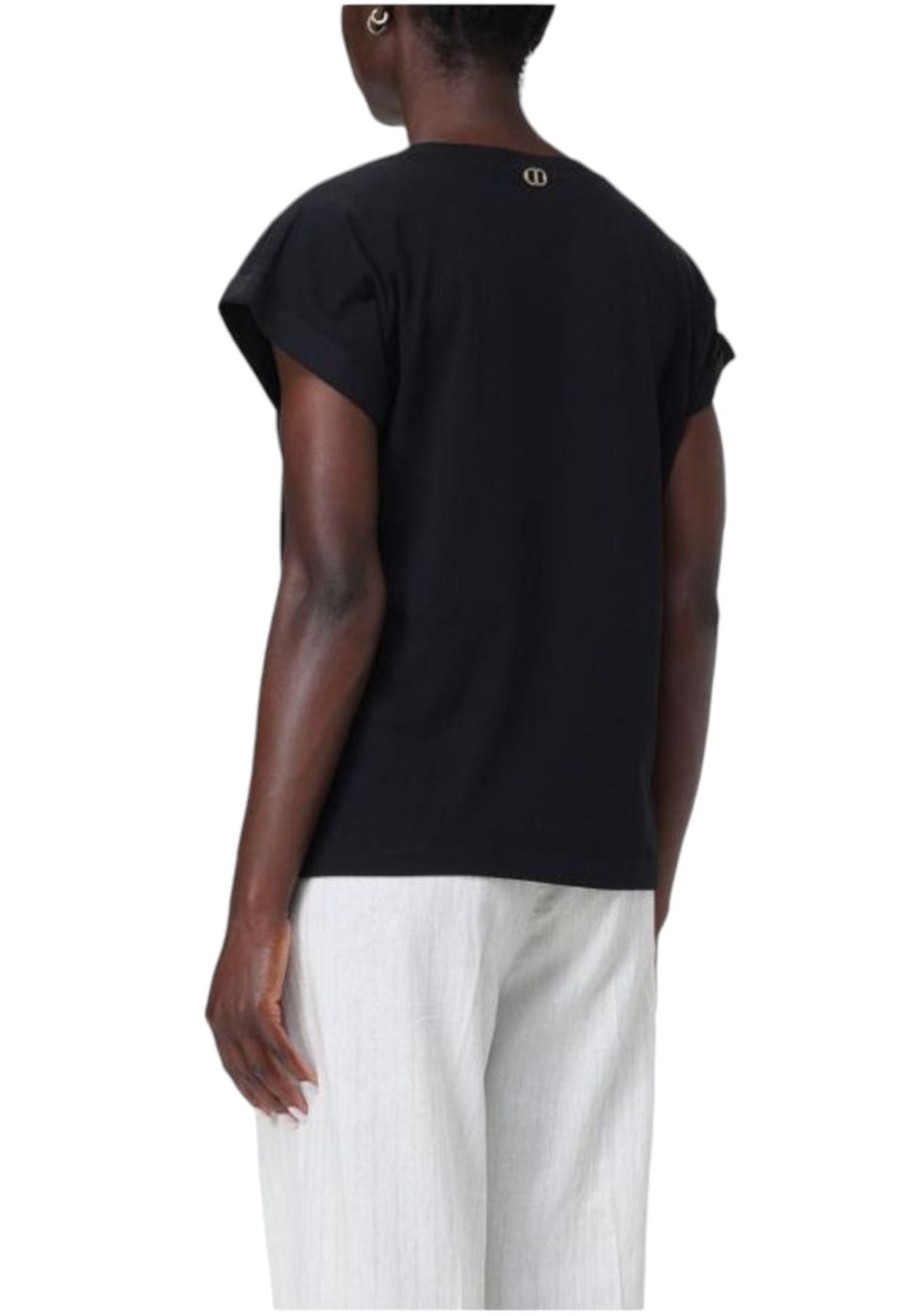 T-Shirt Manica Corta Donna Twinset Con Ricamo  241TT2144