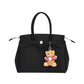 Borsa A Spalla Donna Save My Bag Shopping bag extra large, Doppi manici, Chiusura con zip, Logo Save My Bag in metallo, Charm a forma di orsetto, Dimensioni: 39 x 18 x 29 Cm Miss S62-MISS-XL-LYT
