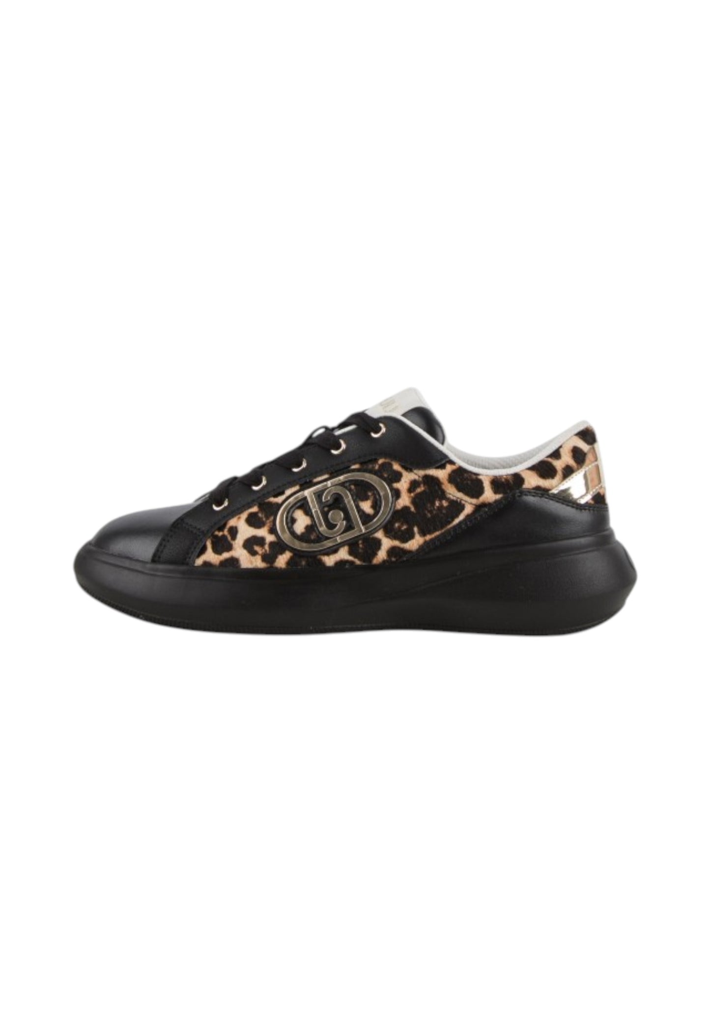 Sneakers Basse Donna Liu Jo In Pelle Con Inserti Leopardati E Platform Casper 04 BF6055TX549