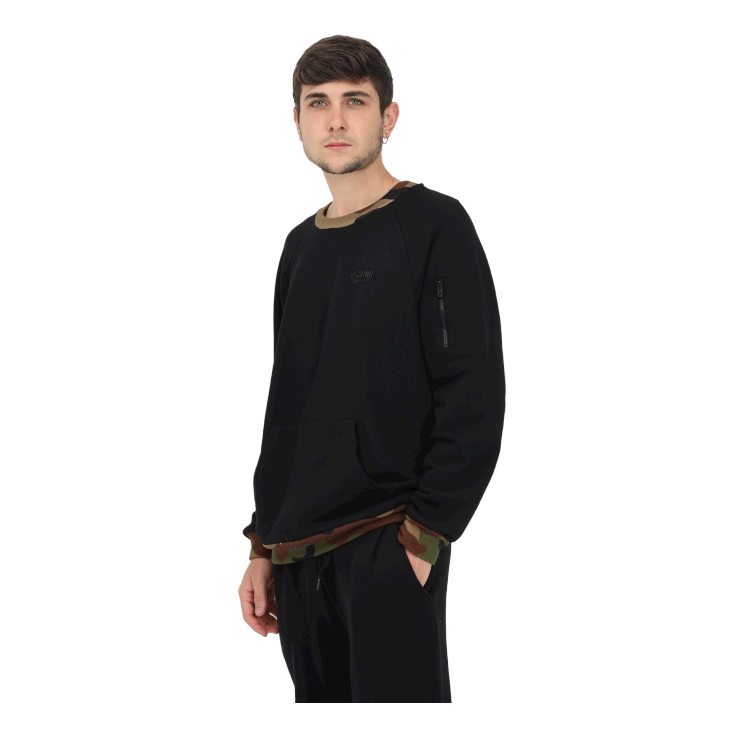 Felpa A Girocollo Uomo Moschino   A17188137