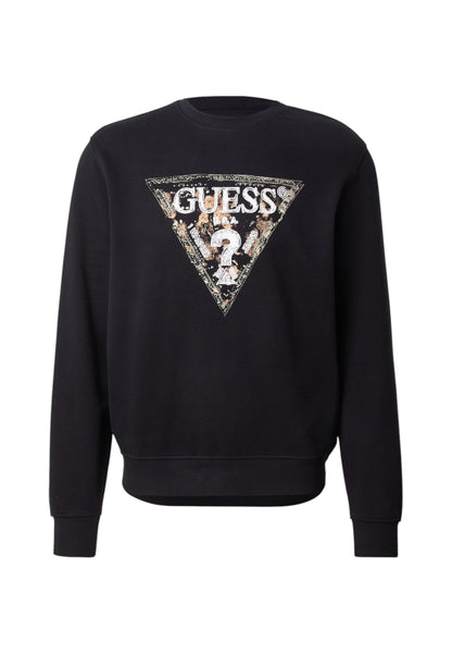 Felpa A Girocollo Uomo Guess  Guess Triangle M5YQ05K68I4