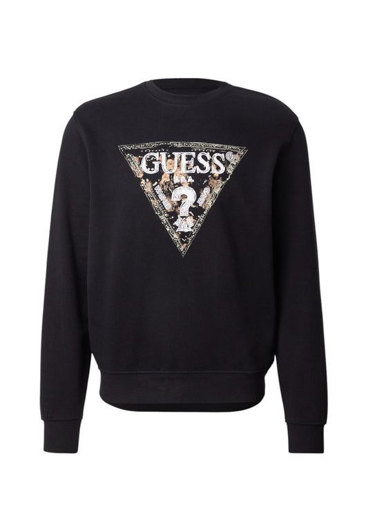 Felpa A Girocollo Uomo Guess  Guess Triangle M5YQ05K68I4