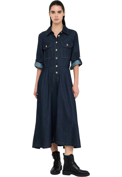 Vestito Midi Donna Liu Jo Chemiser In Denim  UF5148D0268