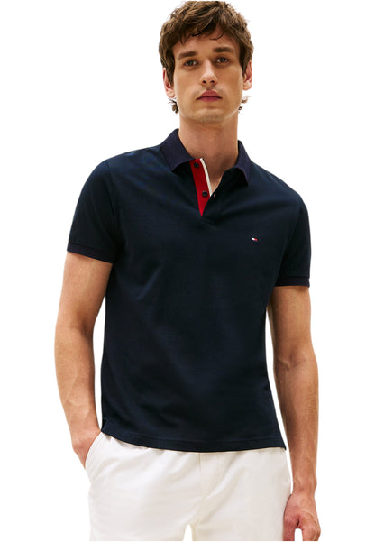 Polo Manica Corta Uomo Tommy Hilfiger  Mb Contrast Collar MW0MW39563