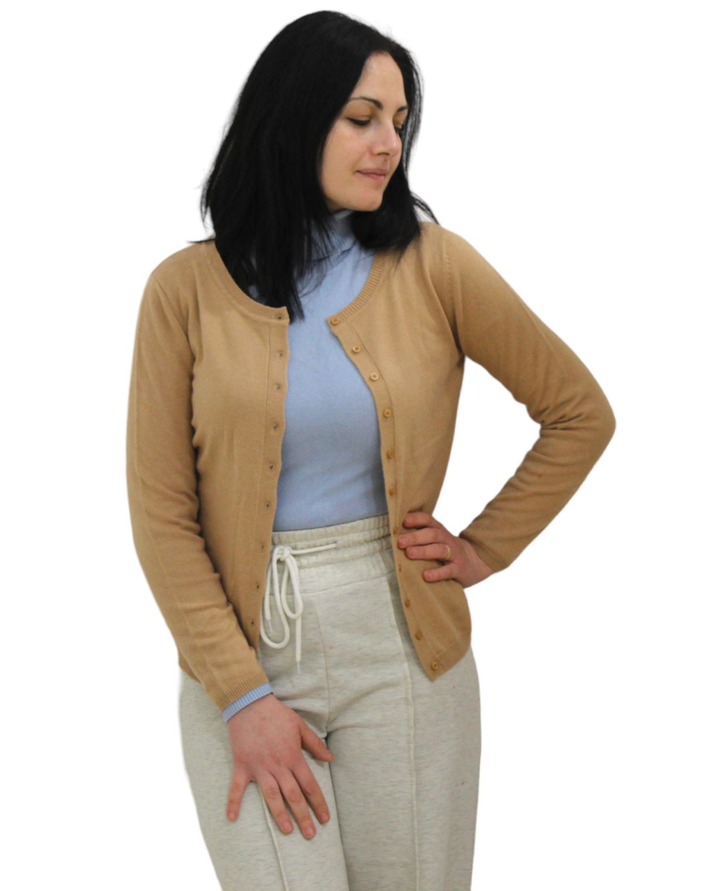 Cardigan  Donna White Wise   ESS144