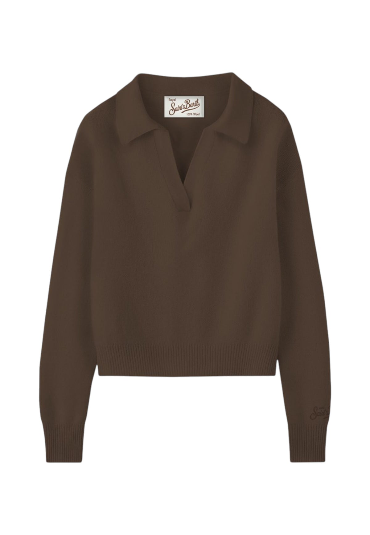 Polo Manica lunga Donna Mc2 Saint Barth Collo Polo Aperto Eze Wool EZE0003