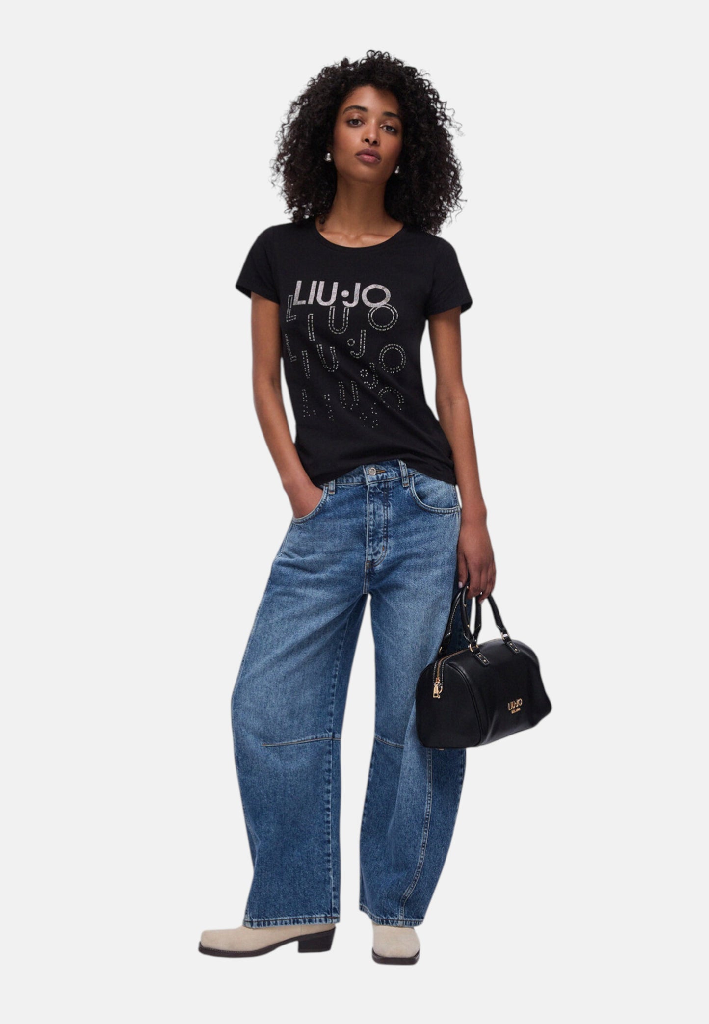T-Shirt Manica Corta Donna Liu Jo Degrade Eco Line VA6171JS003