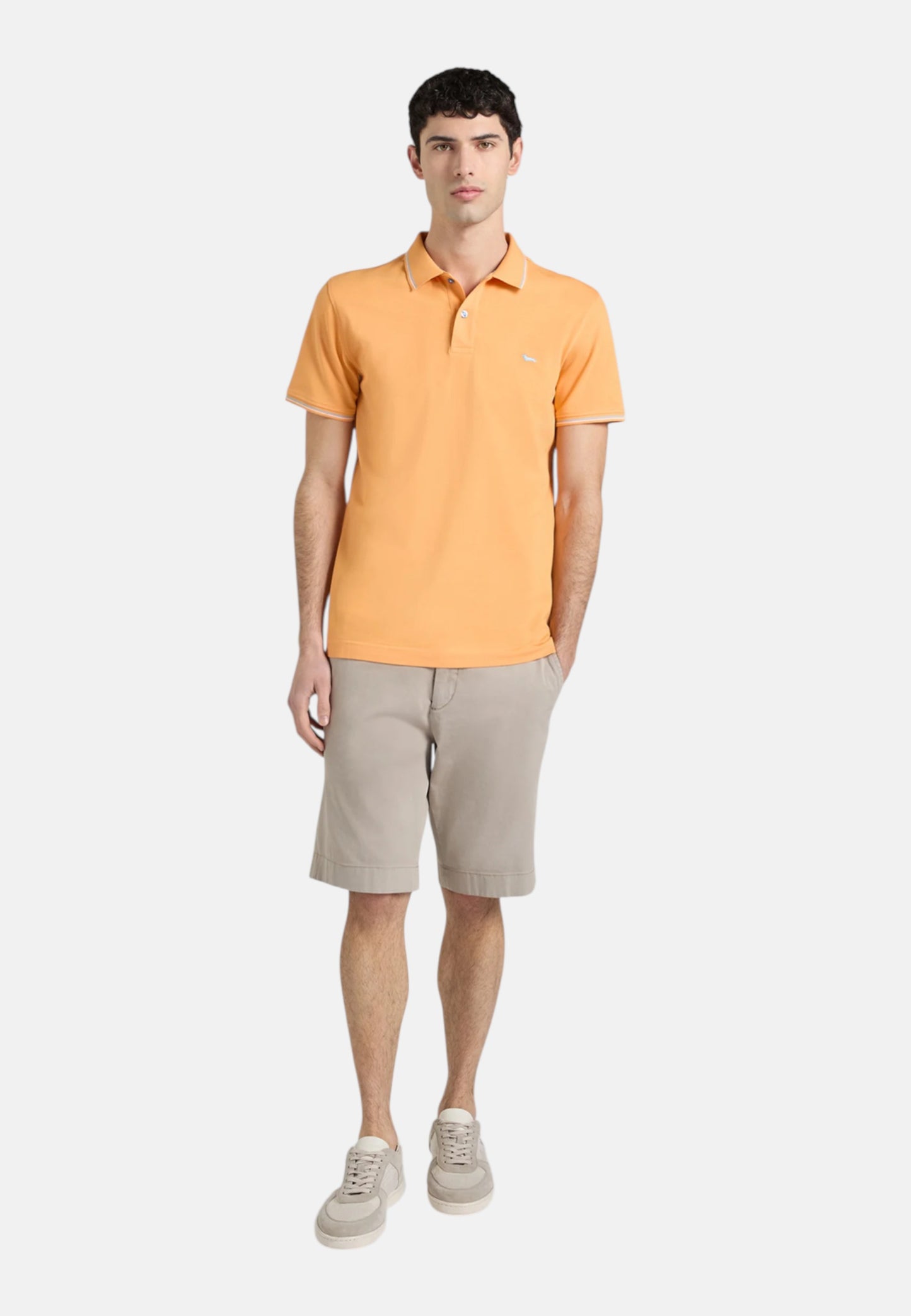 Polo Manica Corta Uomo Harmont & Blaine Con Orli E Righini A Contrasto  LNQ032020862