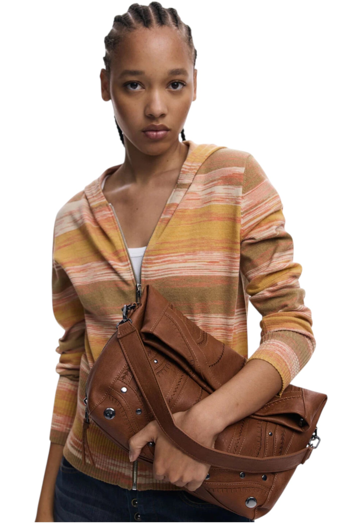 Borsa A Tracolla Donna Desigual  Embro Patch Loverty Camel 25WAXPA8