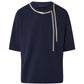 T-Shirt Manica Corta Donna Liu Jo Oversize Con Catena Strass Eco Line CA6167JS088