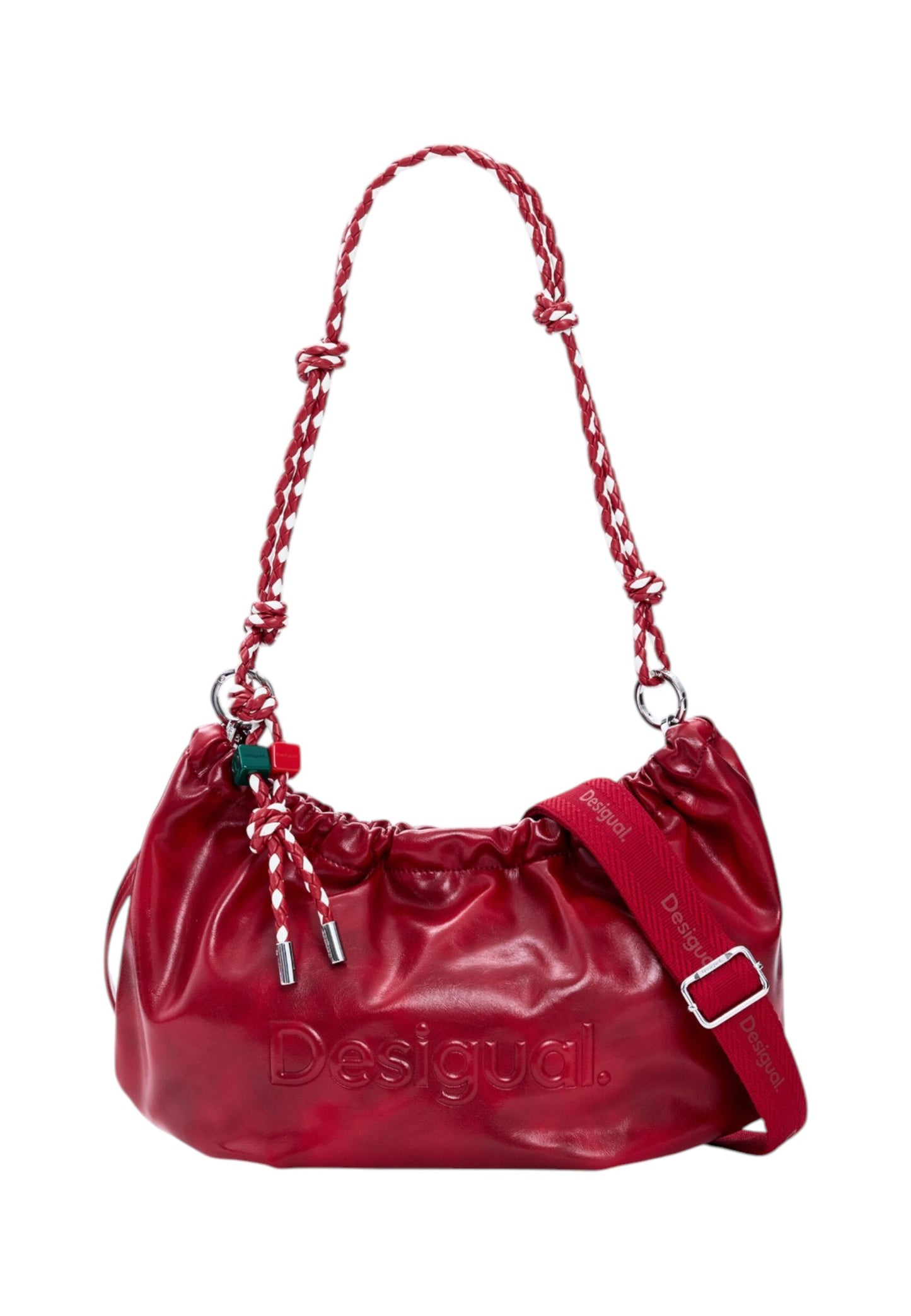 Borsa A Spalla Donna Desigual  Bag Half Logo Waverly Red 26SAXP28