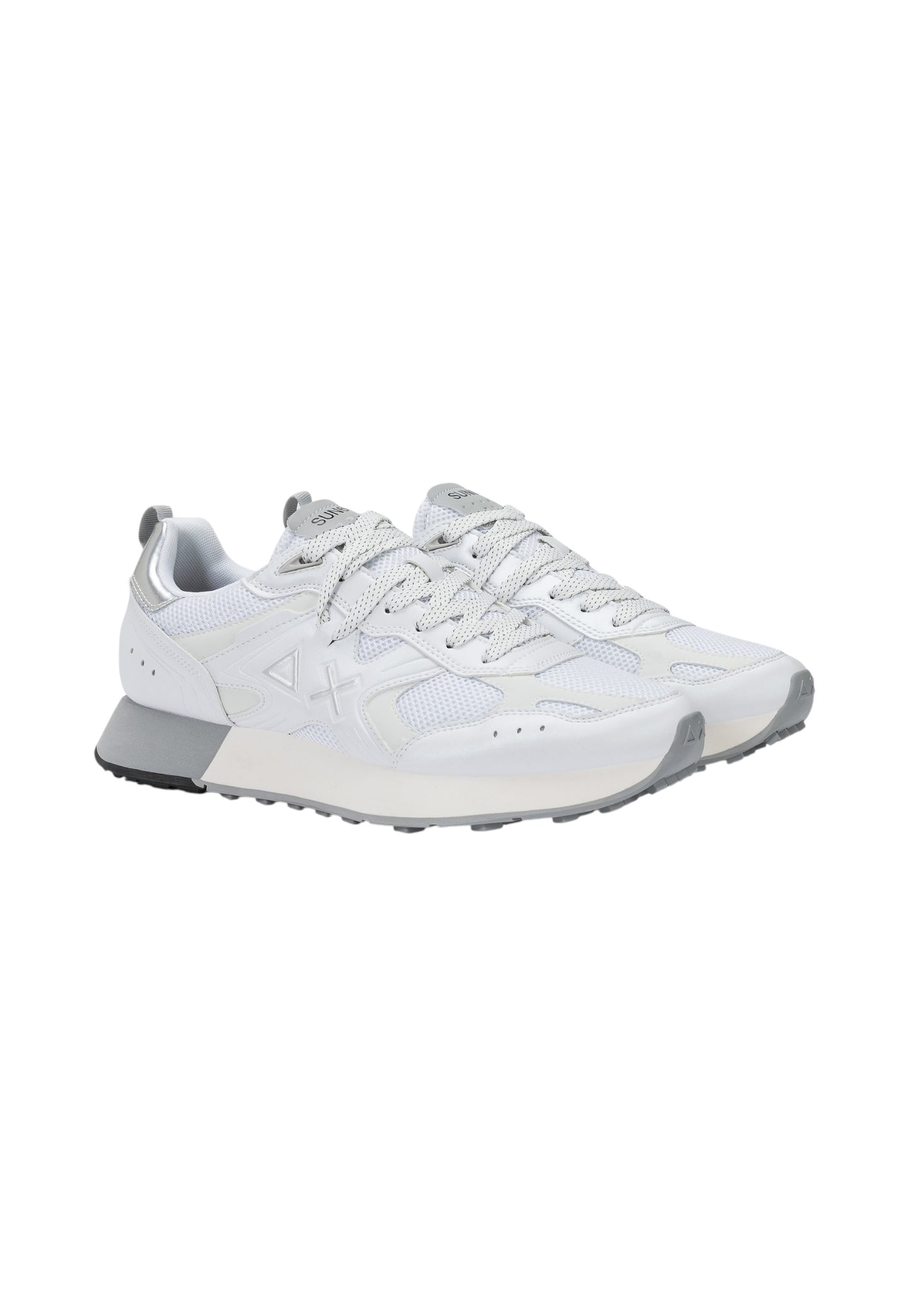 Sneakers Basse Uomo Sun68  Jaki 2.0 Silver Mesh Z36119