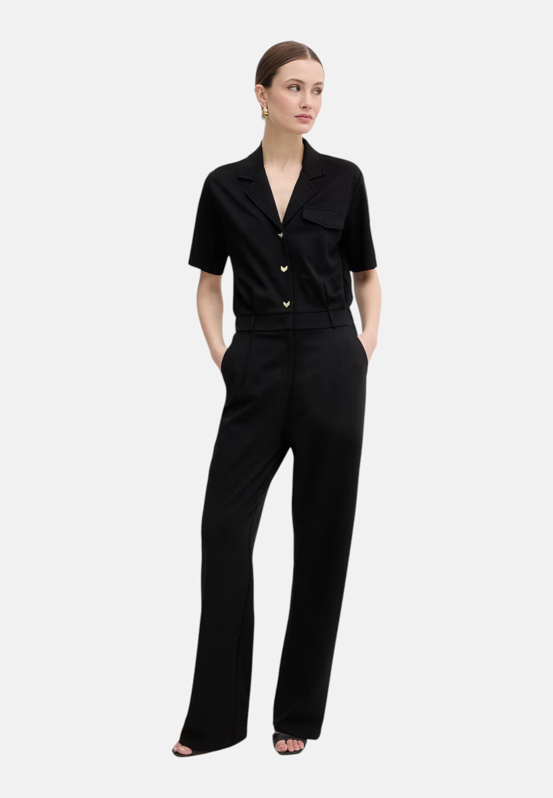 Tuta Jumpsuit Manica Corta Donna Liu Jo Con Pantaloni Eco Line TA6021JS182