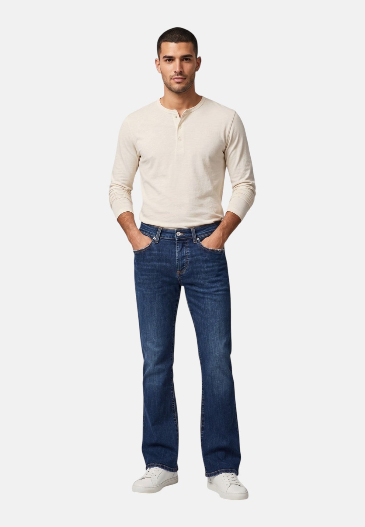 Jeans Bootcut Fit Donna Roy Roger's Denim di cotone elasticizzato, lavaggio Doja Zandra Hem RND104CT343274