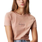 T-Shirt Manica Corta Donna Calvin klein Jeans  Monologo Slim