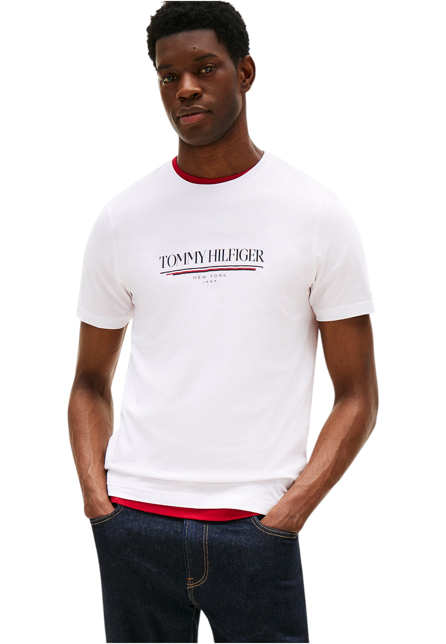 T-Shirt Manica Corta Uomo Tommy Hilfiger  Brand Love Hilfiger MW0MW40324