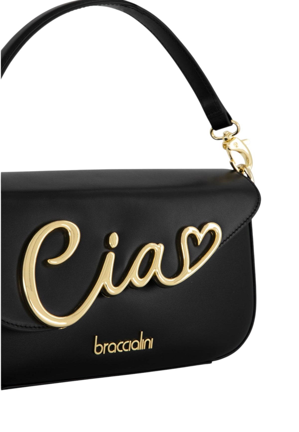 Borsa A Spalla Donna Braccialini A Spalla, Singolo con tracolla removibile e regolabile, Chiusura con clip, Due tasche interne, una con zip e una aperta, Accessorio Ciao in metallo, Dimensioni: 26 x 6 x 15 Cm Ciao B19341PP