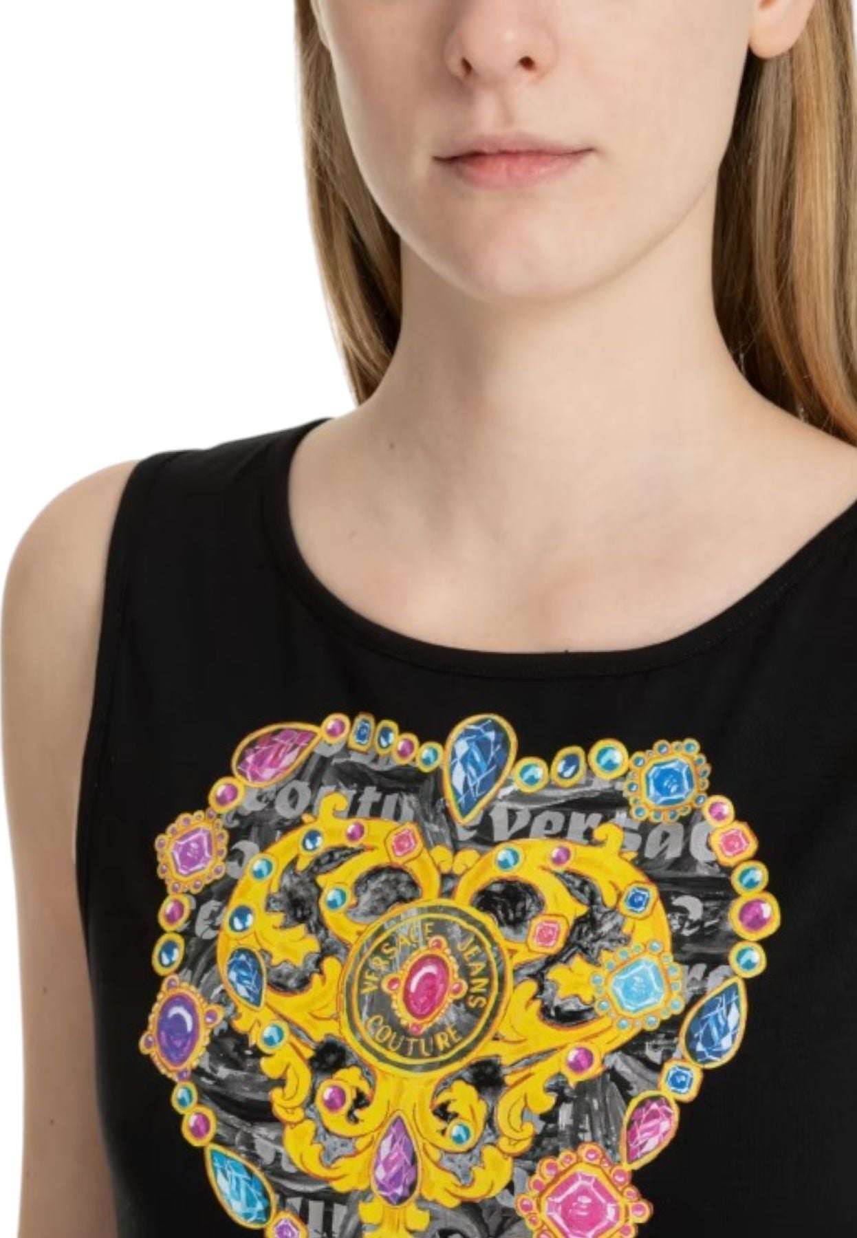 Body Senza Maniche Donna Versace Jeans Couture  Heart Couture 76HAML01CJ02L