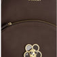 Zaino  Donna Braccialini Zaino compatto, Singolo con tracolle regolabili, Chiusura con zip, Una tasca interna portacellulare, Charm gioiello a forma di margherita, Dimensioni: 27 x 11 x 31 Cm Amy Bijoux B19214YY