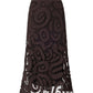 Gonna Lunga Donna Pinko Crochet Geometric Maestrale 106353A354