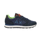 Sneakers Basse Uomo Sun68 Stile Running, Nylon E Suede, Dettagli Fluo, Logo Ricamato Tom Fluo Z46102