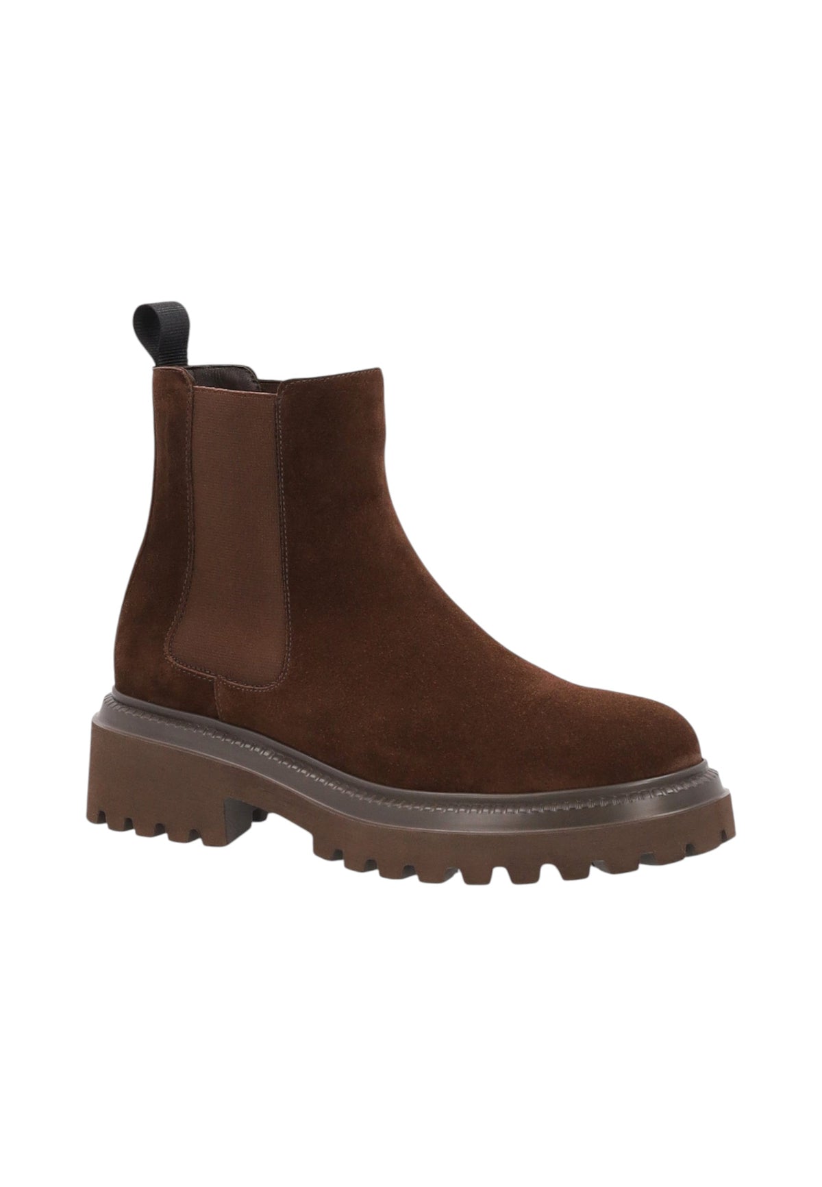 Stivaletti Chelsea Uomo Frau Pelle scamosciata, Suola chunky carrarmato, Sottopiede fisso, Suola leggera, Made in Italy Softy A78C3