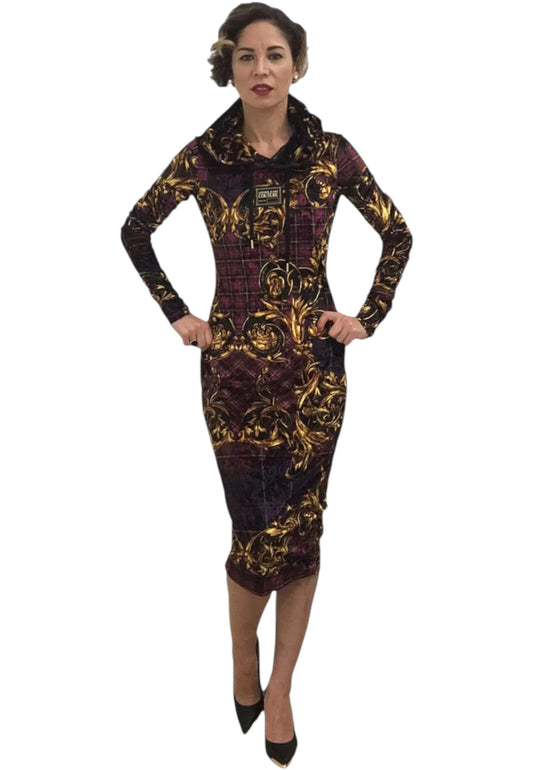 Vestito Midi Donna Versace Jeans Couture Al Ginocchio  71HAO927
