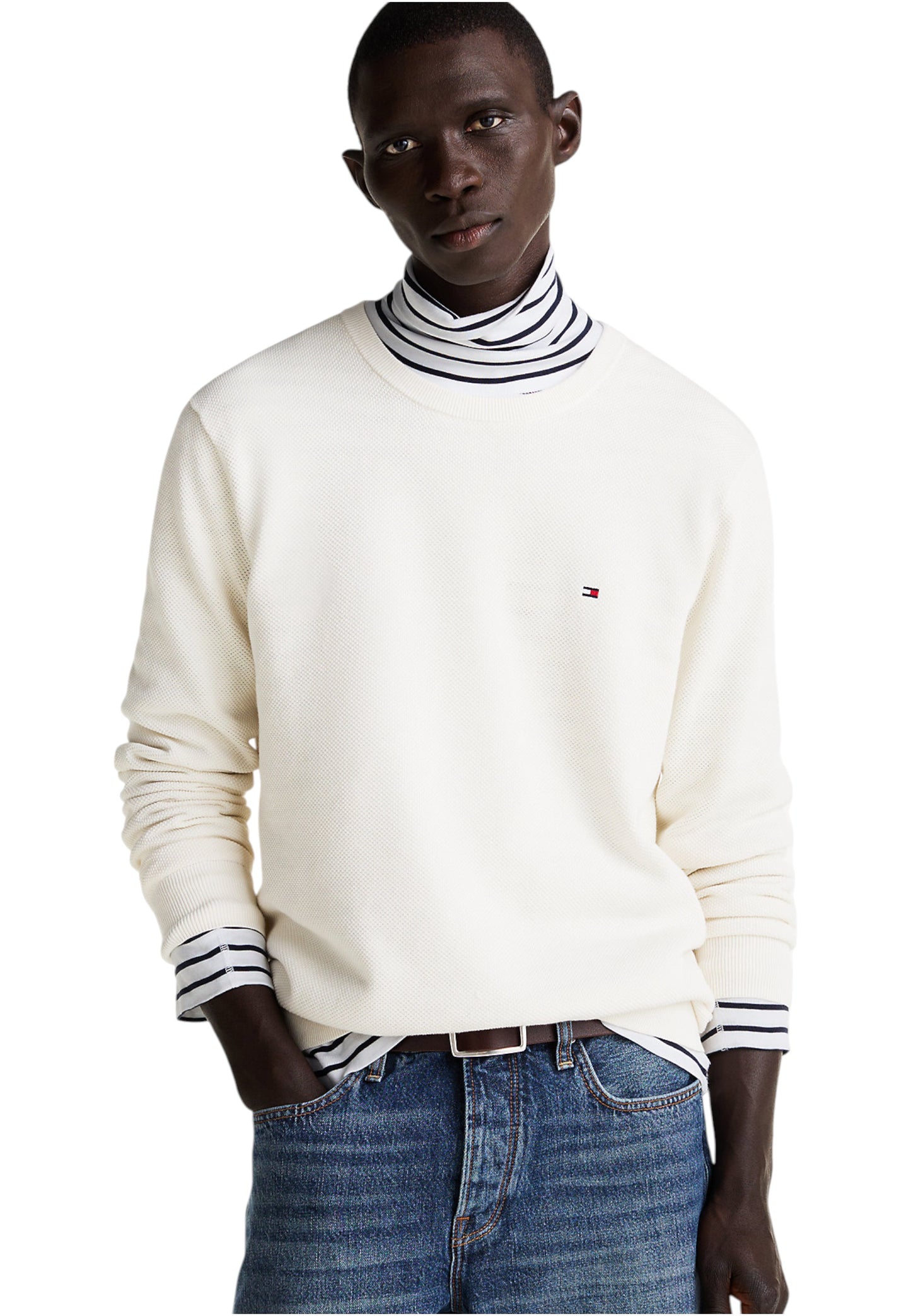Maglione A Girocollo Uomo Tommy Hilfiger  Essential Structure MW0MW36347