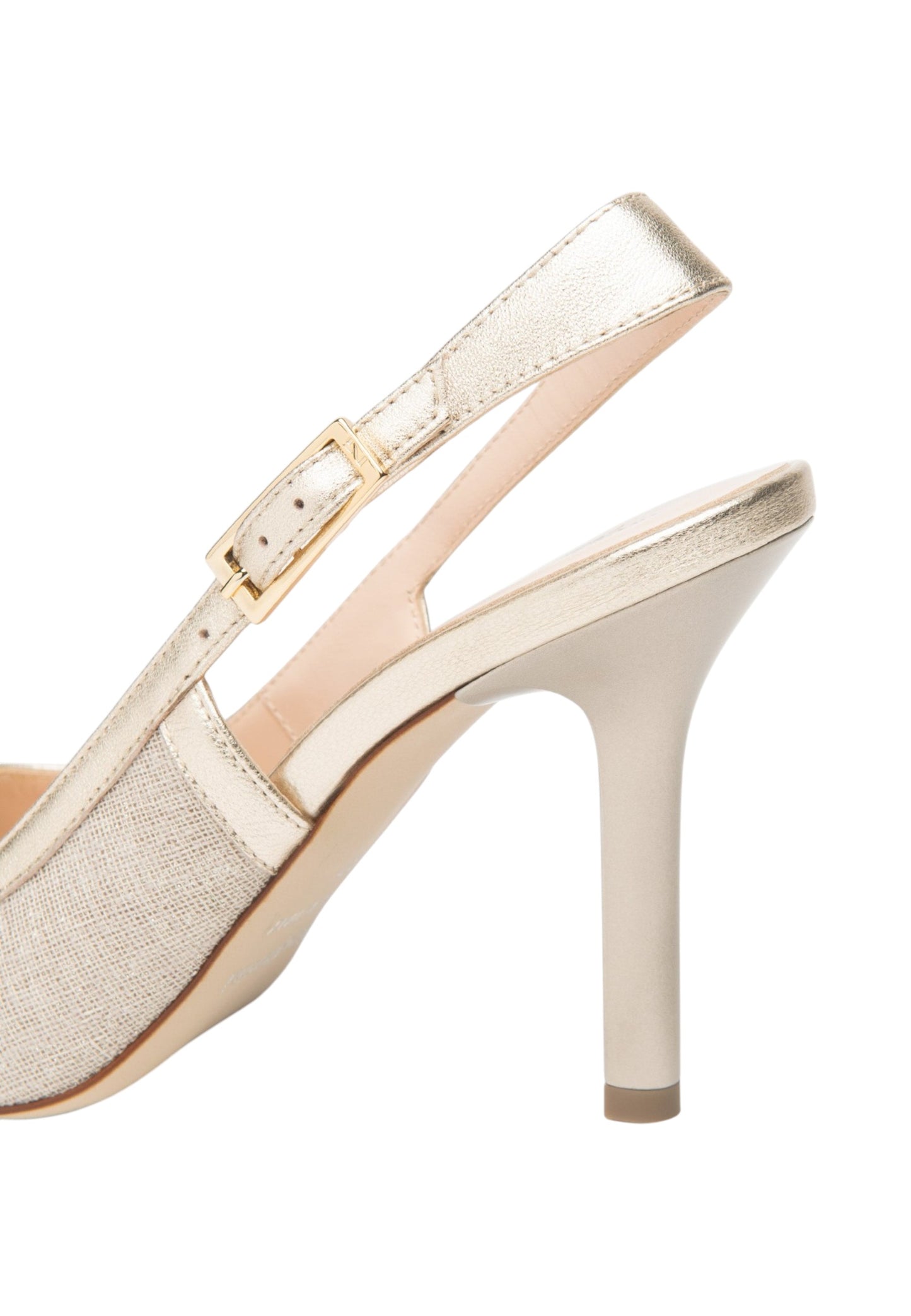 Sling Back  Donna Nero Giardini In Tessuto Lurex  E615430DE