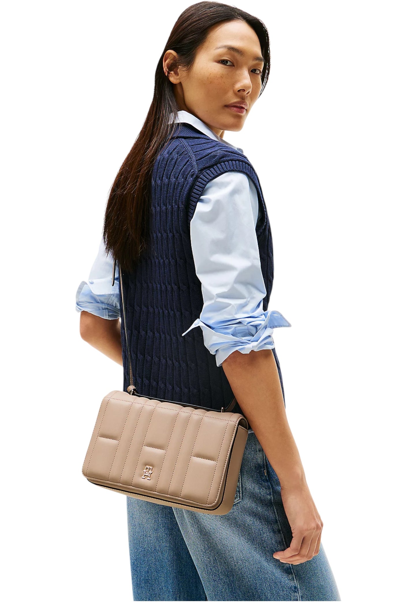 Borsa A Tracolla Donna Tommy Hilfiger Conv Crossover Th Feminine