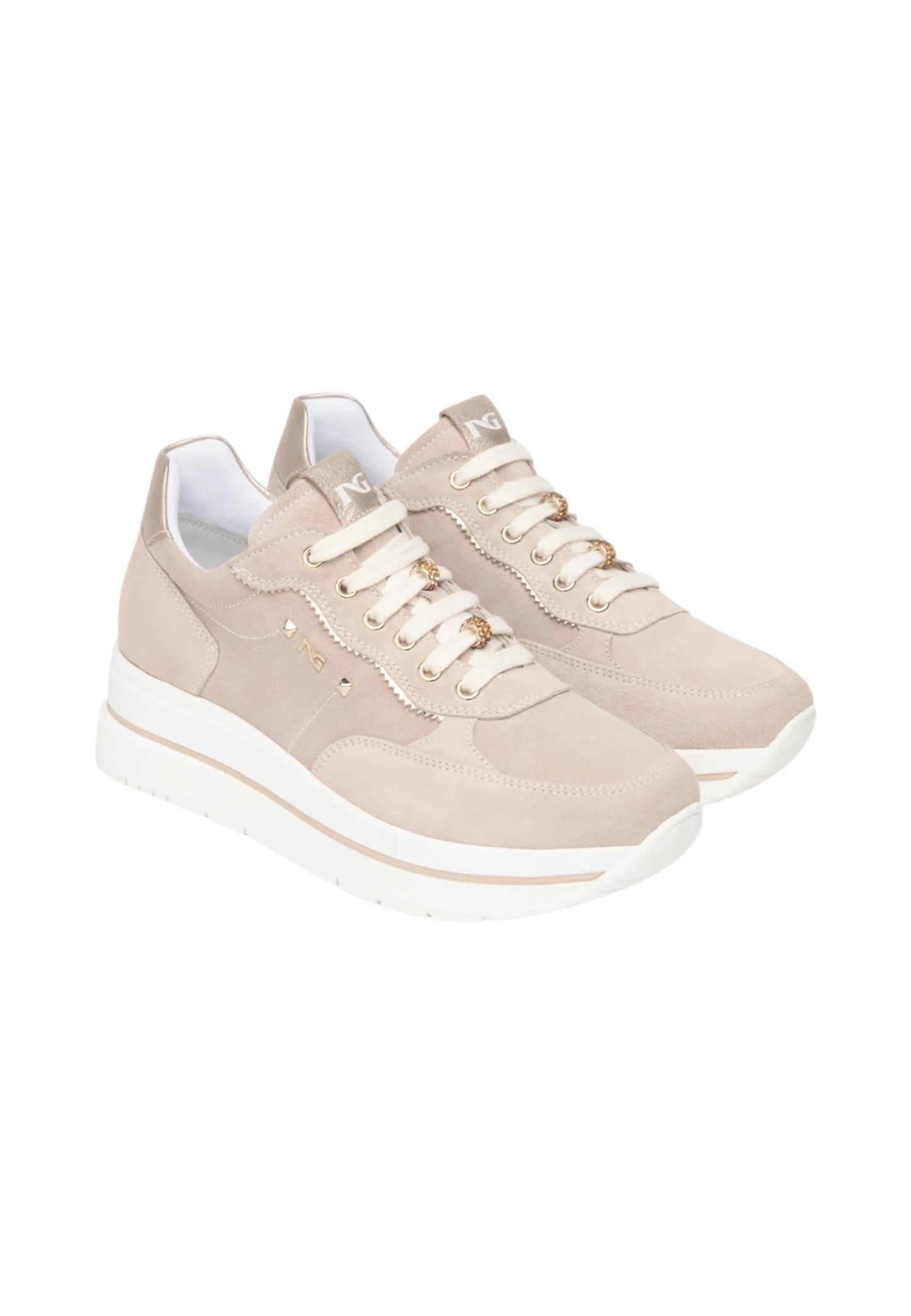 Sneakers Basse Donna Nero Giardini In Pelle Scamosciata  E615200D