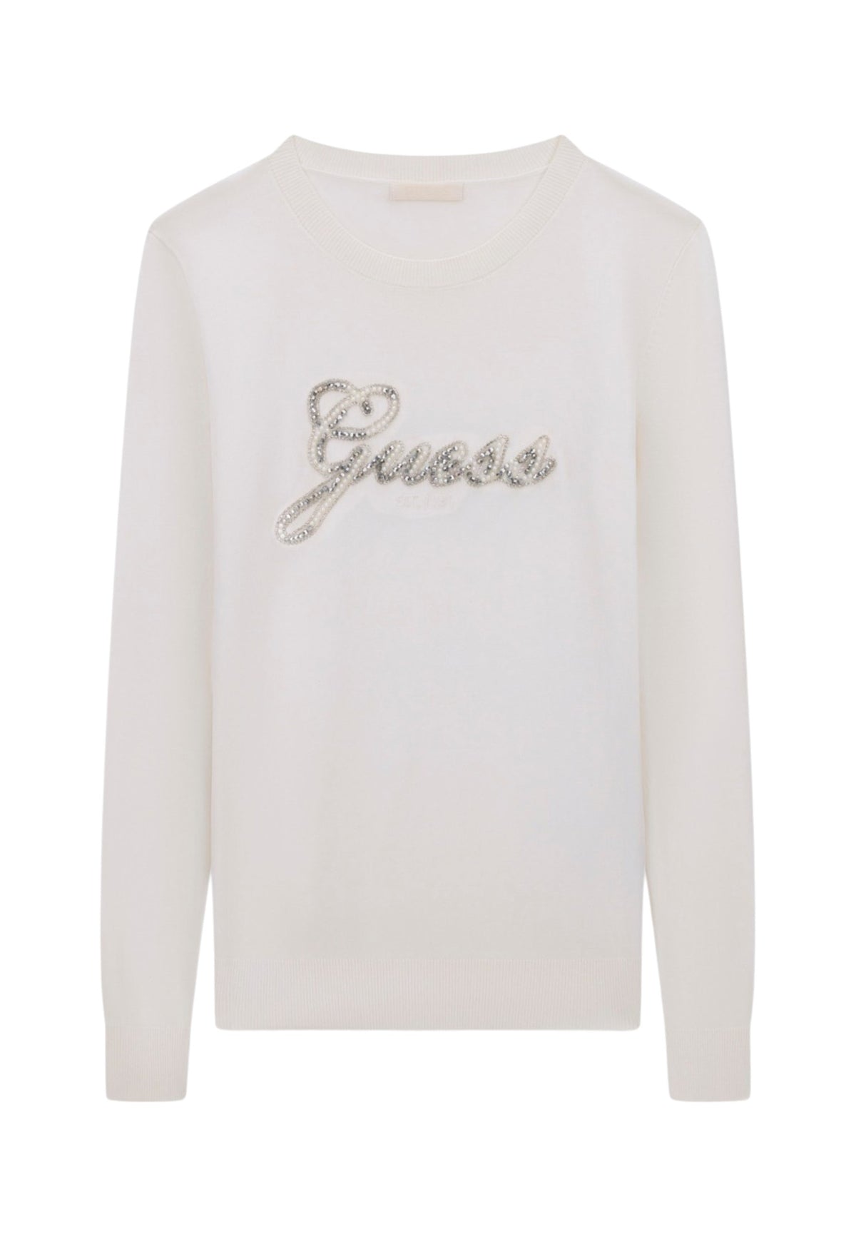 Maglione A Girocollo Donna Guess Logo Georgia W6BR53Z1454