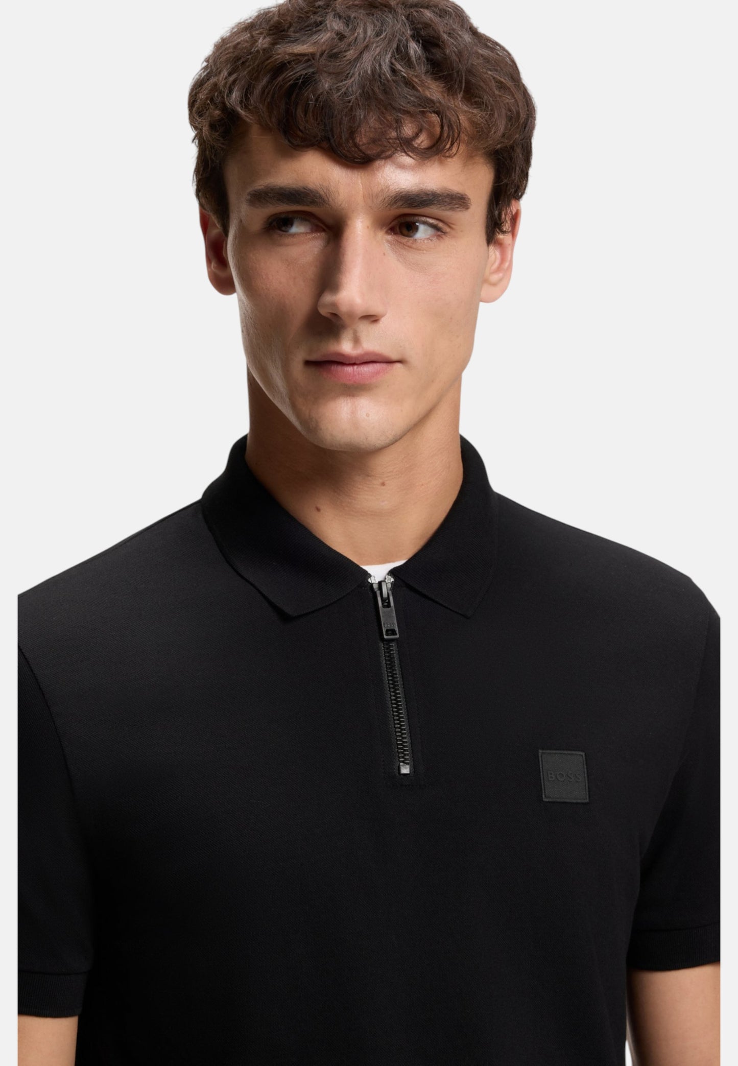 Polo Manica Corta Uomo Boss Con Zip  50537507