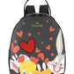 Zaino  Donna Braccialini Zaino compatto, Singolo con tracolle regolabili, Chiusura con zip, Due tasche interne, una con zip e una aperta, Stampa Looney Tunes dedicata all'amicizia, Dimensioni: 27 x 15 x 37 Cm Beth LT Allfriend LT318YY