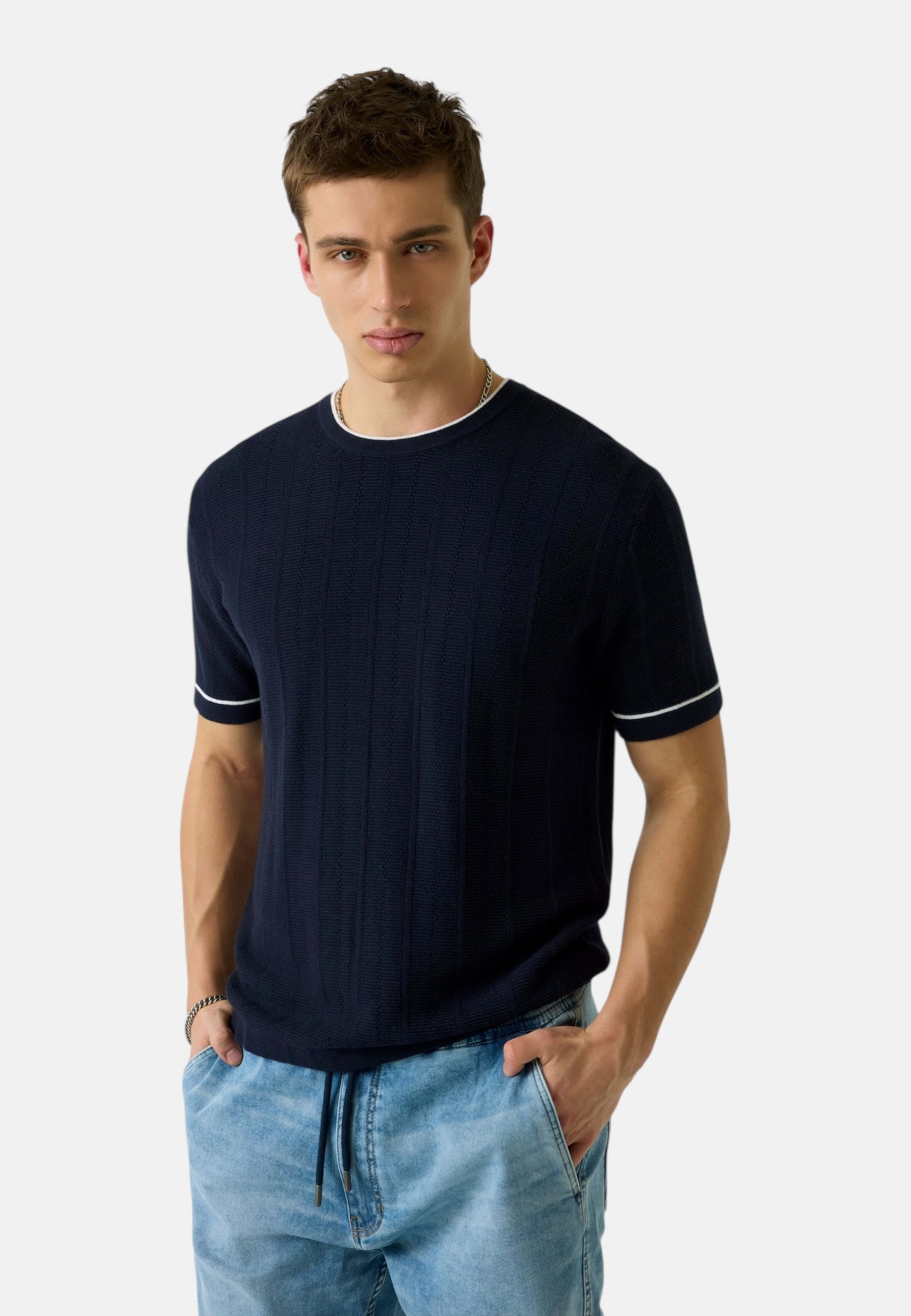 Maglia A Girocollo Uomo Guess Manica Corta Gj Stitched M6GR00Z4511